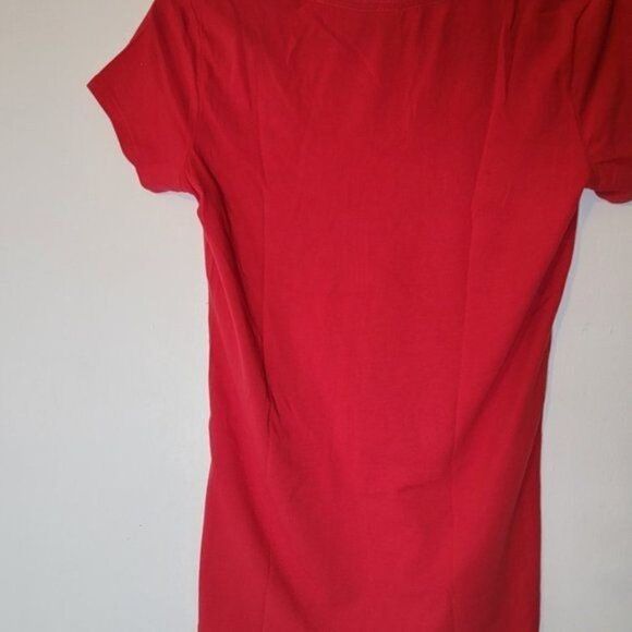 Marky & Apparel Womens Red Short Sleeve  Round Neck Casual T Shirt Size Large - Picture 5 of 5